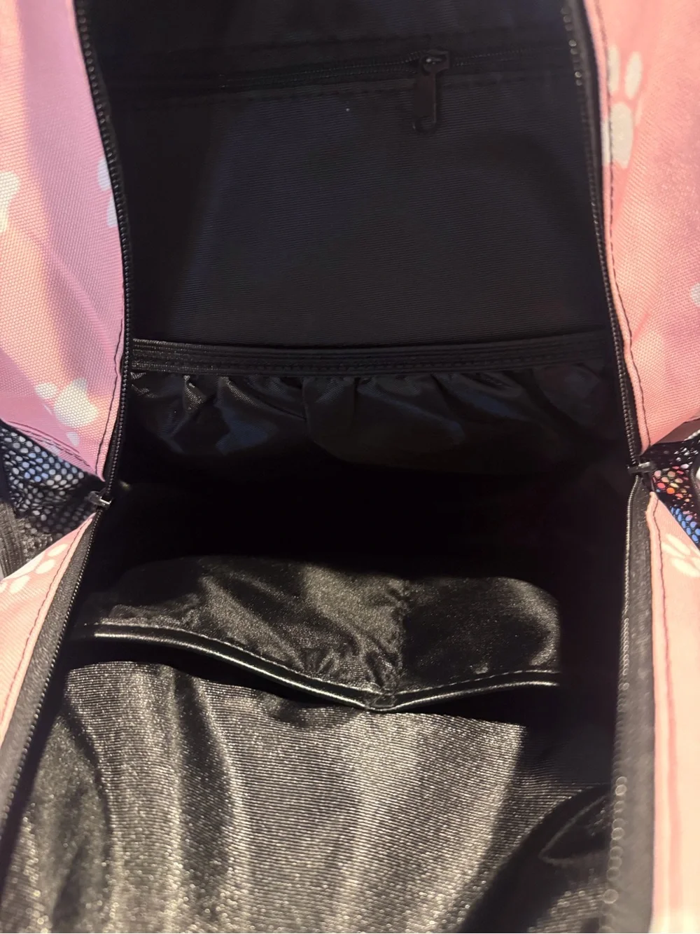 Light Pink Dog Print Backpack